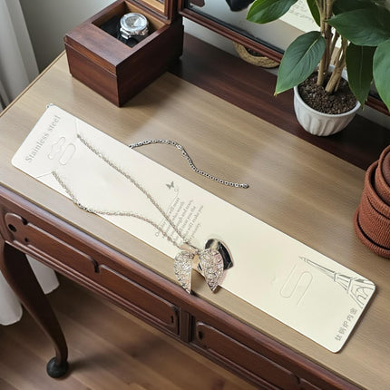 12 Collar Acero Inoxidable Corazon Dorado/Plateado $33 c/u