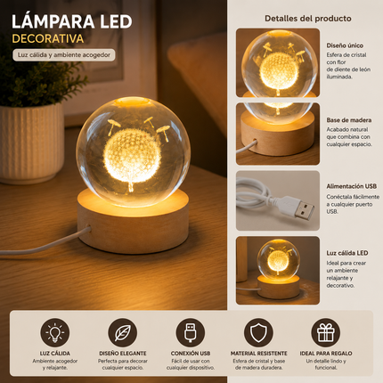 Exclusivo Tienda en linea 💥💎Lampara Galaxia Ch con Luz Dorada, Perfecta para Recamara