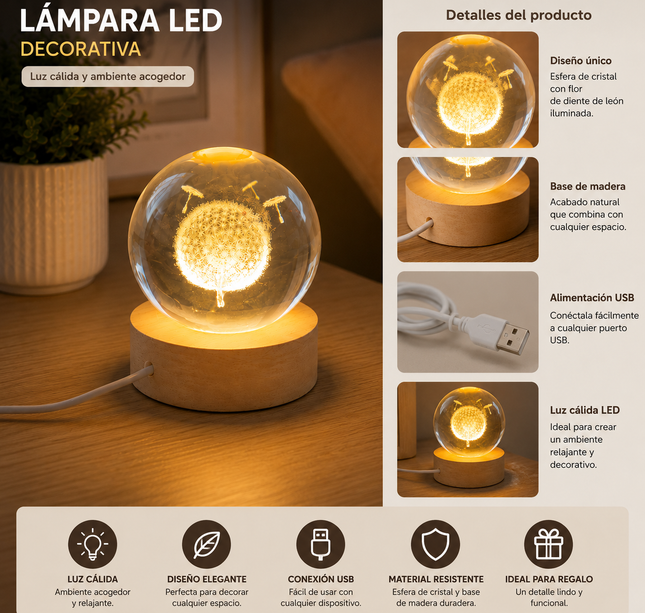 Exclusivo Tienda en linea 💥💎Lampara Galaxia Ch con Luz Dorada, Perfecta para Recamara