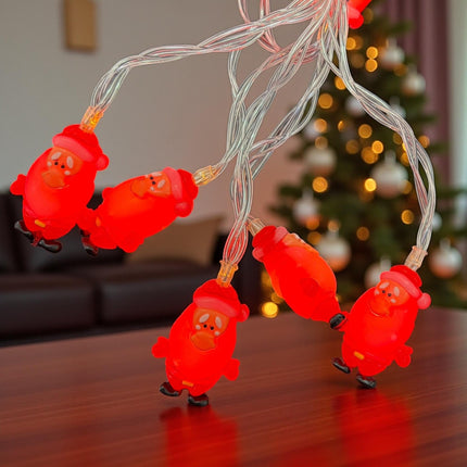 Serie de Luz Navideña 2.5M Figuras Santa Claus Bateria