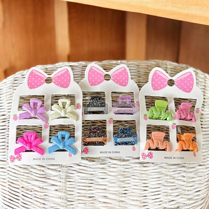 12 Sets de Mini Pinzas para Cabello Figuras $6.75 c/u