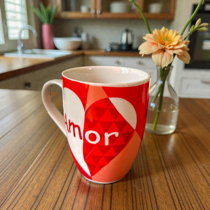 3 Taza Ceramica Amor Corazones $29 c/u