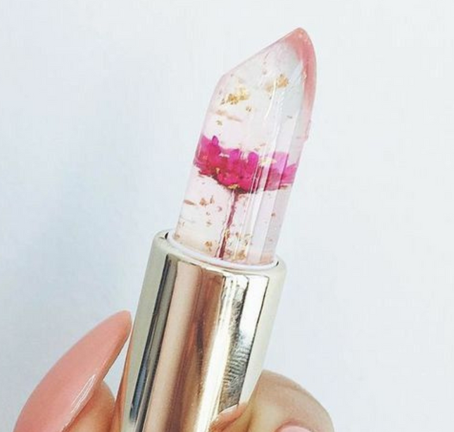 24 Labiales con flor corazón $17.68 c/u