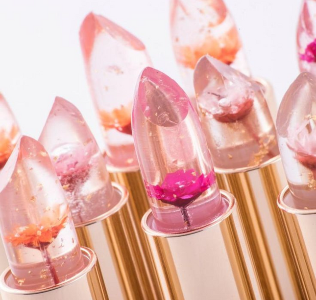 24 Labiales con flor corazón $17.68 c/u