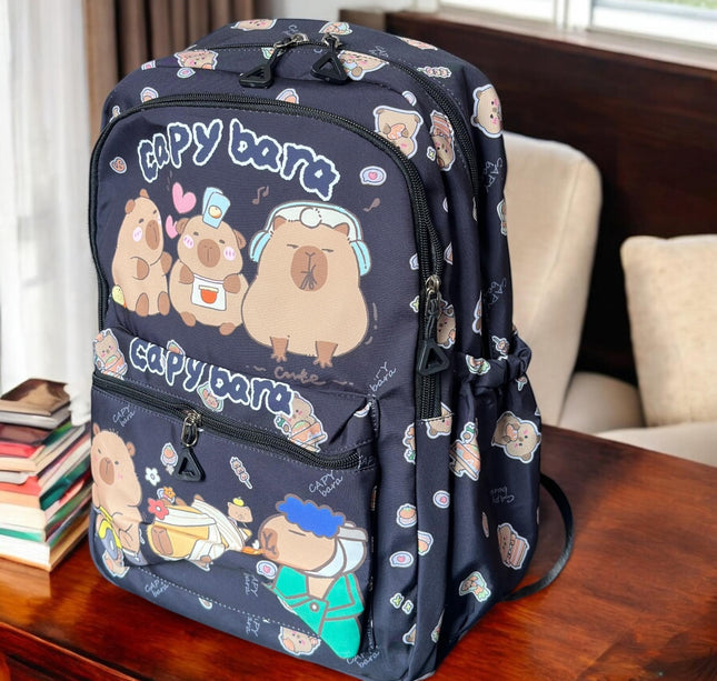 Mochila Capibara Escolar Colores