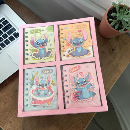 24 Libretas 3D Sanrio/Sticht/Capibara/Labubu $11 c/u