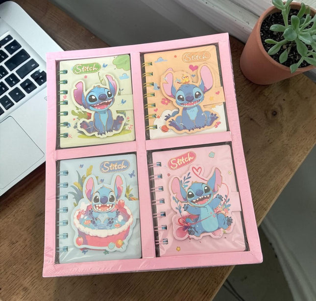 24 Libretas 3D Sanrio/Sticht/Capibara/Labubu $11 c/u