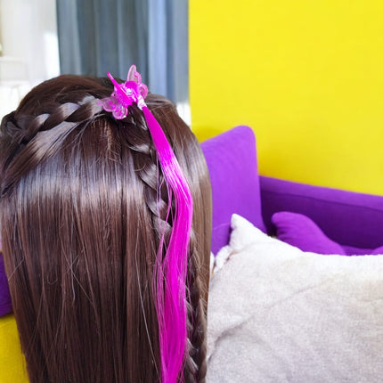 12 Pares de pincitas mariposas con Extensiones de colores $6.5 c/u