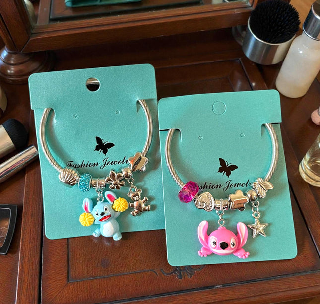 12 Pulseras Stich Tipo Pandora $14 c/u