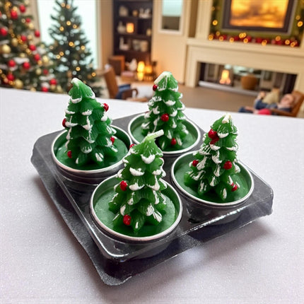 Sets 4 Velas Navideñas