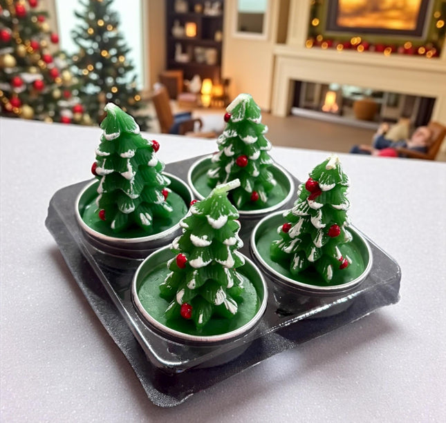 Sets 4 Velas Navideñas