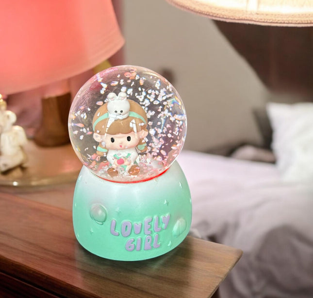 Bola de Cristal Mini Hermosa con Luz