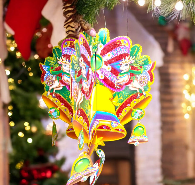 6 Adornos Navideños 3D 50 cm $32 c/u