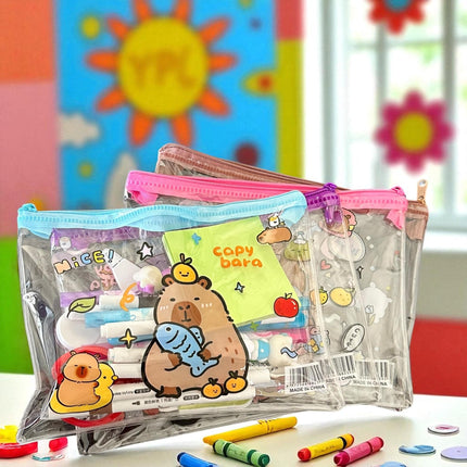 12 Lapiceras Capibaras transparentes $6.45 c/u