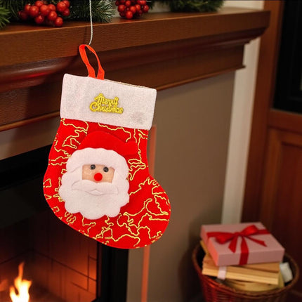 12 Botita Navideña Mediana con Santa $16.29 c/u