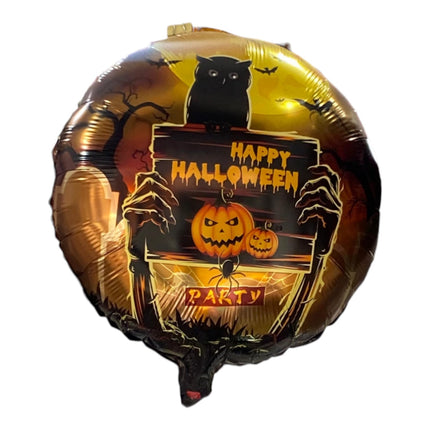 10 Globos Happy Halloween $2.5 c/u