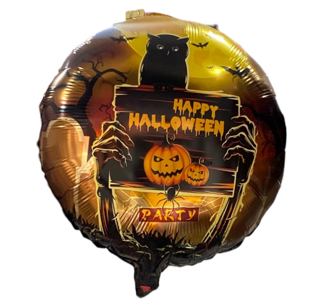 10 Globos Happy Halloween $2.5 c/u