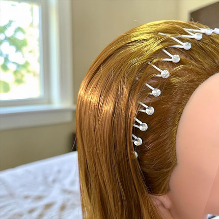 12 Diademas de Peine Espiral con Pedreria $5.5 c/u