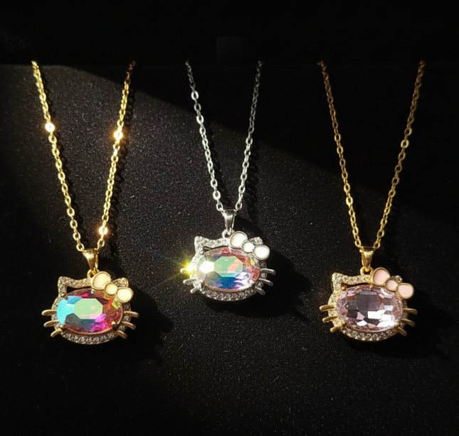 12 Collares Kitty Acero Inoxidable $33 c/u