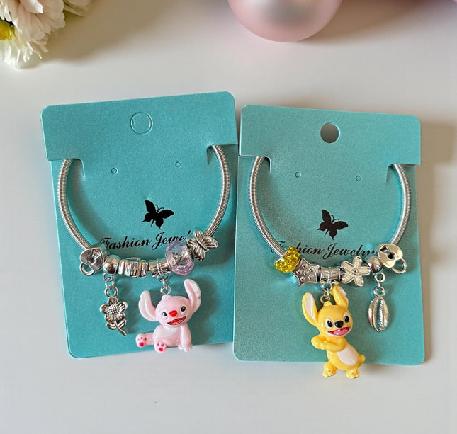 12 Pulseras Stich Tipo Pandora $14 c/u