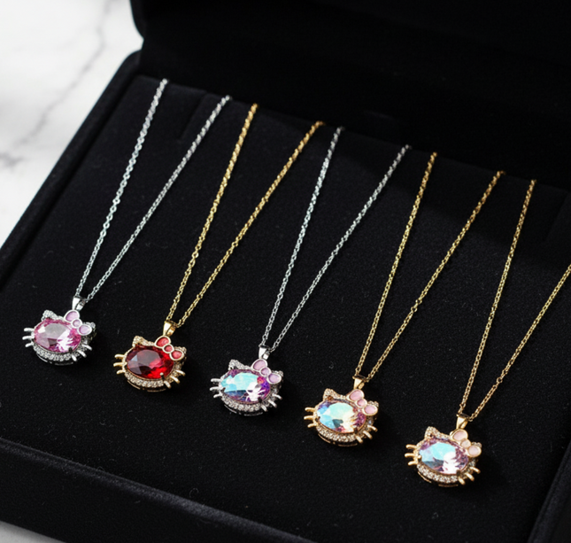 12 Collares Kitty Acero Inoxidable $33 c/u