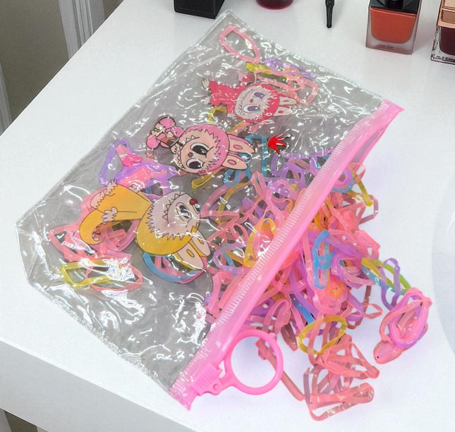 12 Bolsas Labubus Resellables con Ligas para el cabello $6 c/u