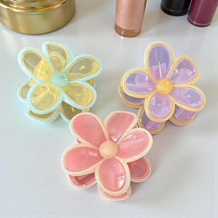 12 Pinzas Flores Bicolor Hermosas para Cabello $9.9 c/u