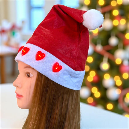 12 Gorros Navideños con Luz con Figuras 3D $20.84 c/u