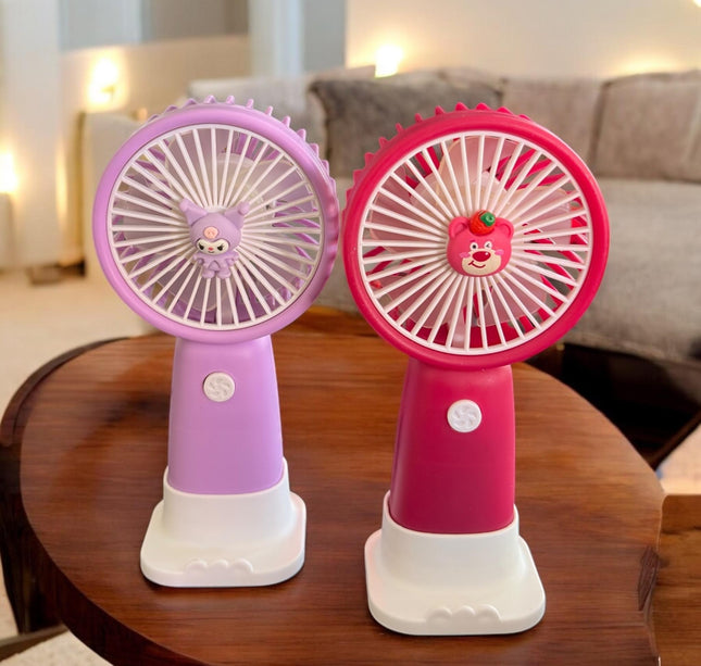 Ventilador de Mano Colores con Base