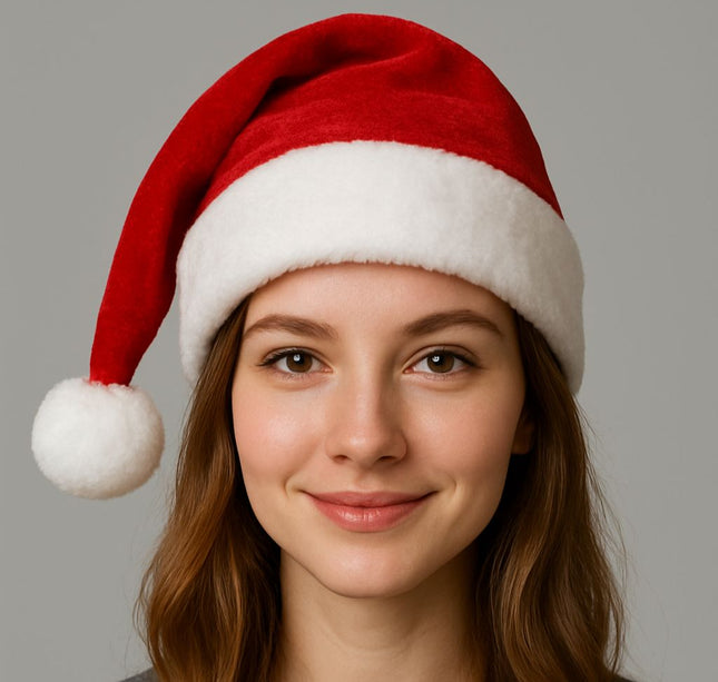 12 Gorros Navideños Santa $6.25 c/u