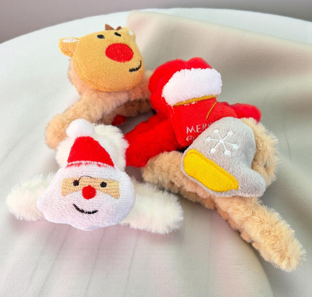 12 Pinzas Navideñas Peluche 3D $15. c/u