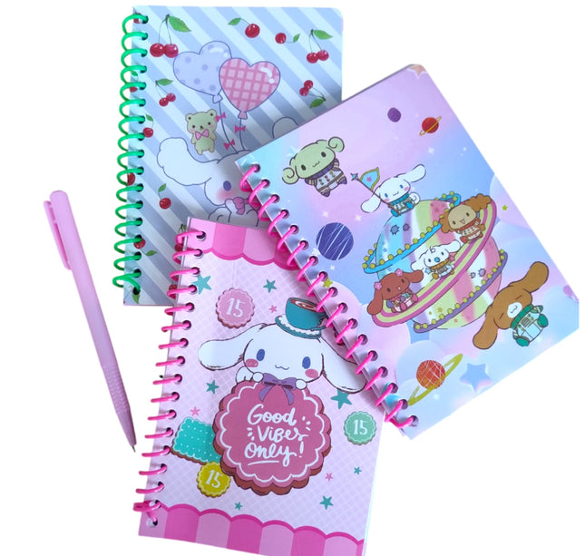 12 Libretas con Pluma  Sanrio Hermosa $15.01 c/u