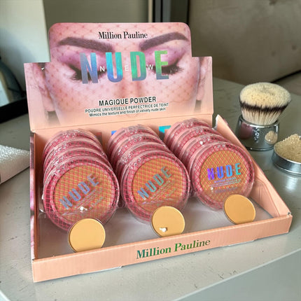 12  Maquillajes en Polvo Million Pauline NUDE $39 c/u