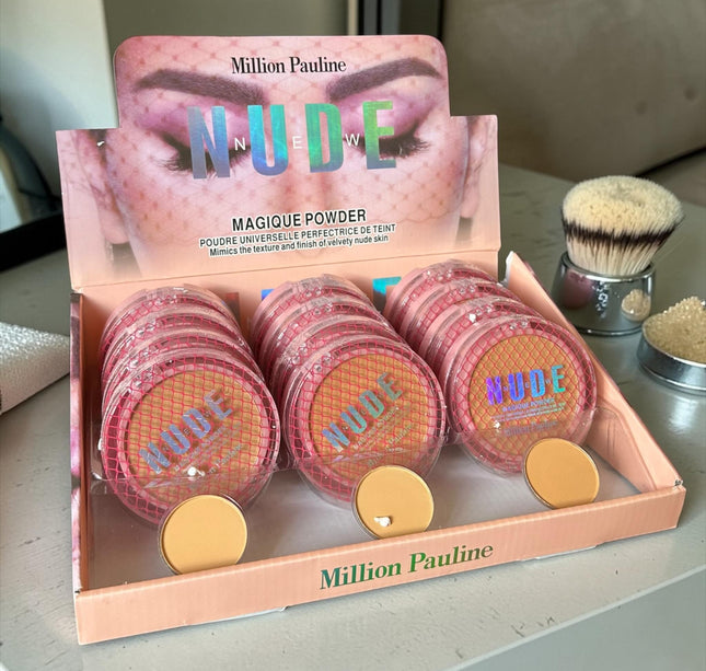 12  Maquillajes en Polvo Million Pauline NUDE $39 c/u