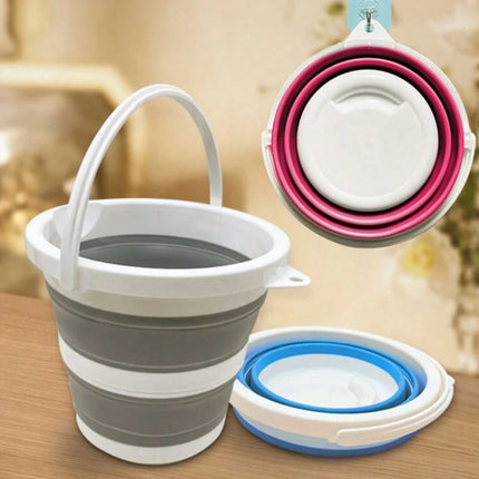 Cubeta/Balde Expandible de Plastico con Agarradera