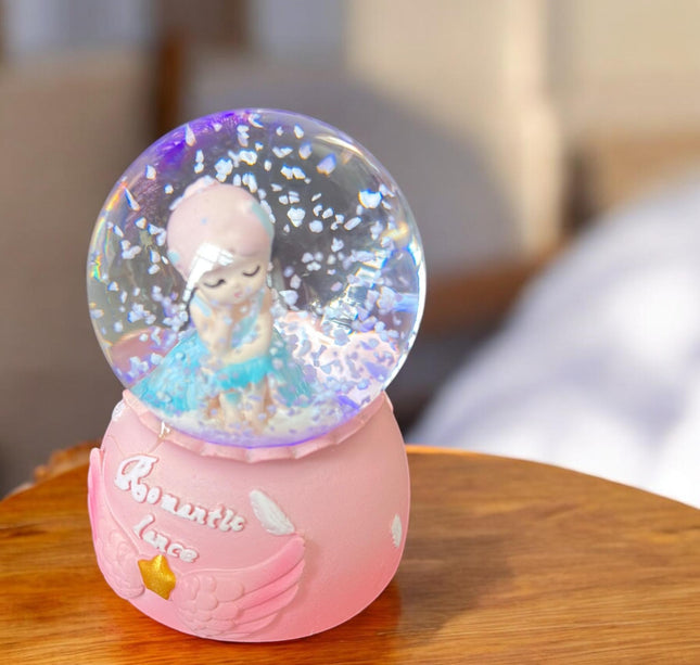 Mini Bola de Nieve Alitas con Luz