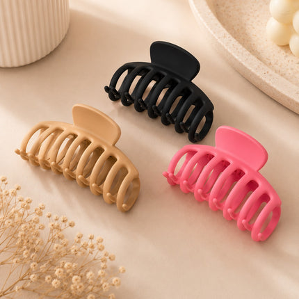 12 Pinzas para Cabello Grandes Matte $11.9 c/u