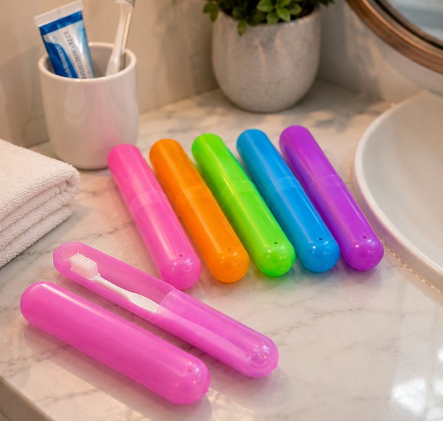 Exclusivo Tienda en linea 💥💎12 Porta Cepillo Dental Colores $5.5 c/u