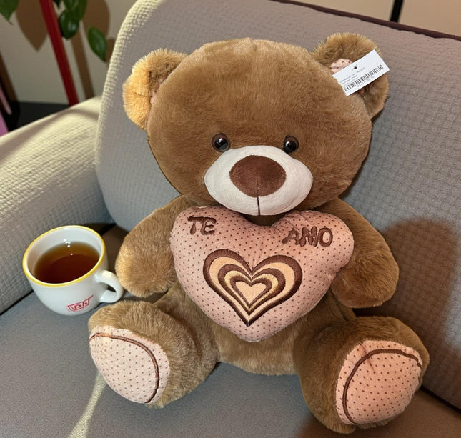 Oso de Peluche Corazon "Te Amo" Colores