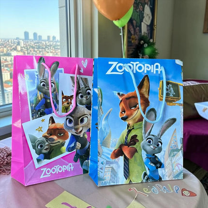 12 Bolsas de Regalo Zootopia 24cm*7cm*18cm $7 c/u