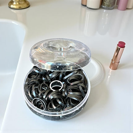 12 Estuches Donas con Ligas para Cabello $11.5 c/u