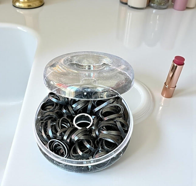 12 Estuches Donas con Ligas para Cabello $11.5 c/u