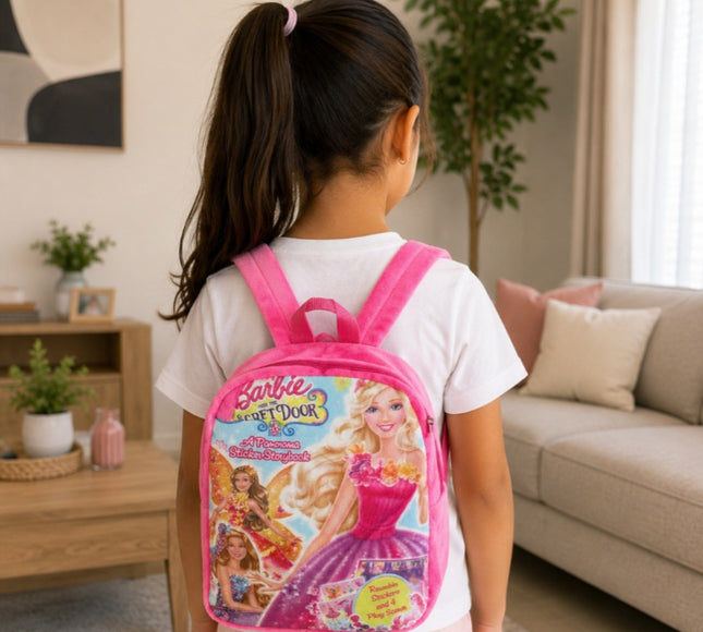 Mochila Barbie de Peluche con Tirantes Ajustables