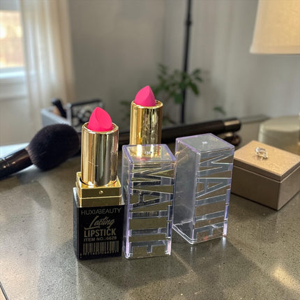 12 Labiales Matte Dorados Huxia $11 c/u