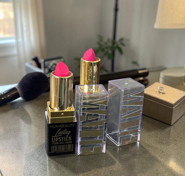 12 Labiales Matte Dorados Huxia $11 c/u