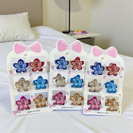 Exclusivo Tienda en linea 💥💎 12 Sets de 3 Pares de Mini Pnzas para el Cabello Flores Hermosas $13.33 c/u