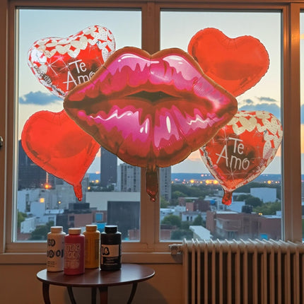 3 Sets 5 Globos Te amo  "San Valentin" $29 c/u