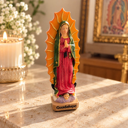 Figura Religiosa de la Virgen de Guadalupe 13cm