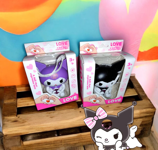 6 Figuras de Kuromi con manitas y Luz "I Love You" $39 c/u