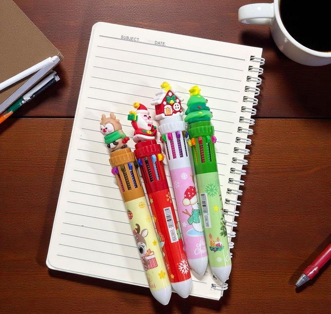 36 Plumas Navideñas Multitintas $13.20 c/u